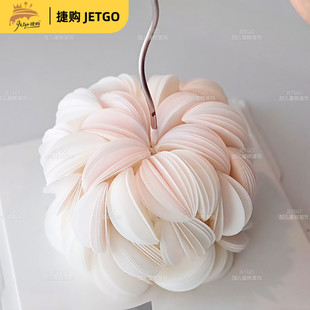 中式婚礼蛋糕装饰品糯米威化纸手工DIY圆形威化纸片圆球烘焙配件