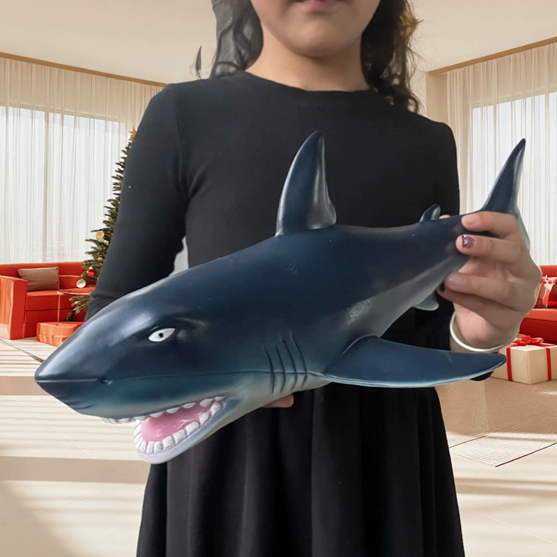超大号仿真大白鲨软胶海洋生物海底动物模型玩具鲨鱼海豚儿童礼物