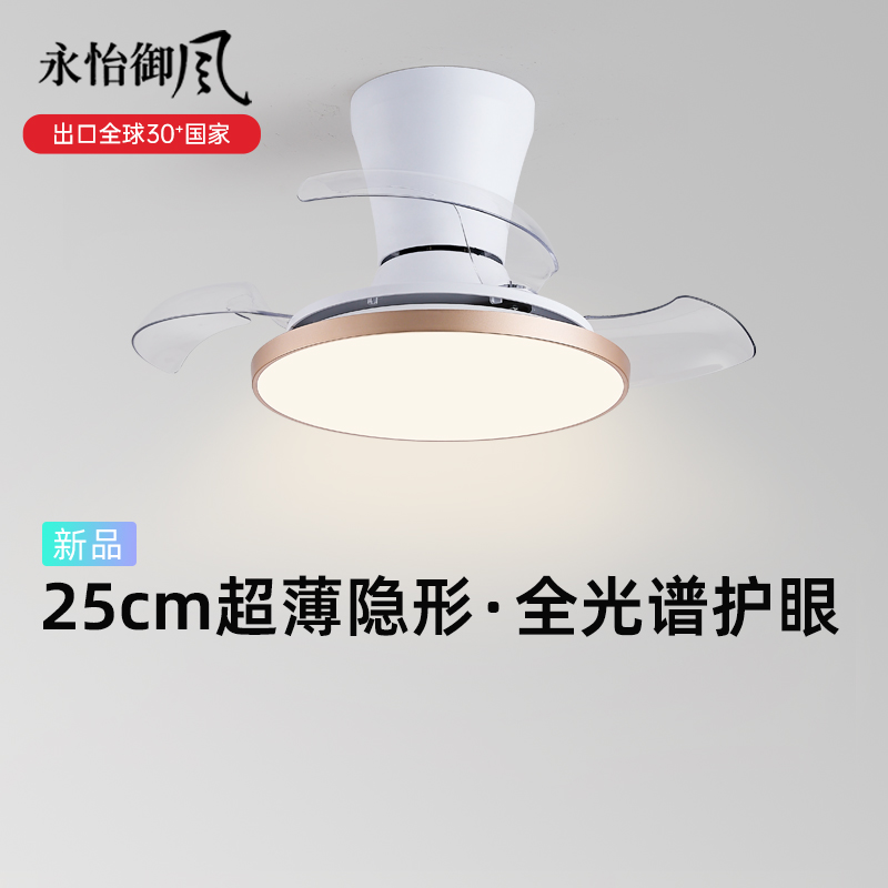 永怡御风极简小型儿童房风扇灯