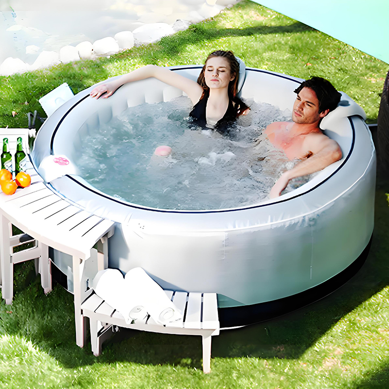 风靡欧美SPA婴儿游泳池充气按摩浴缸戏水池 水疗成人浴缸