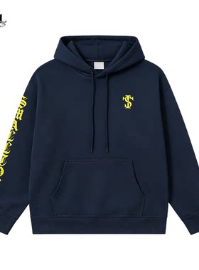 STK套头连帽卫衣男美式潮牌外套
