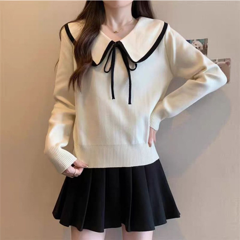 春秋新款大码女装胖mm显瘦遮肉洋气娃娃领毛衣新年红色打底针织衫,女装/女士精品,大码内搭,淘宝优惠券,粉丝福利购,淘宝优惠卷