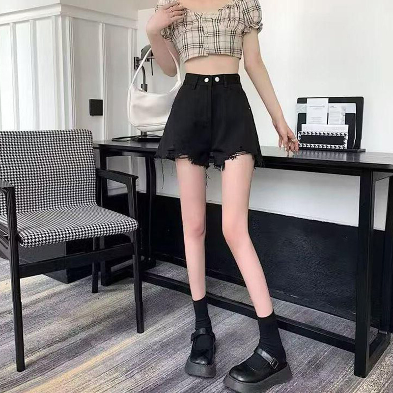 大码牛仔短裤女a字薄款高腰辣妹宽松2026年夏季新款毛边阔腿热裤,女装/女士精品,大码裤装,淘宝优惠券,粉丝福利购,淘宝优惠卷