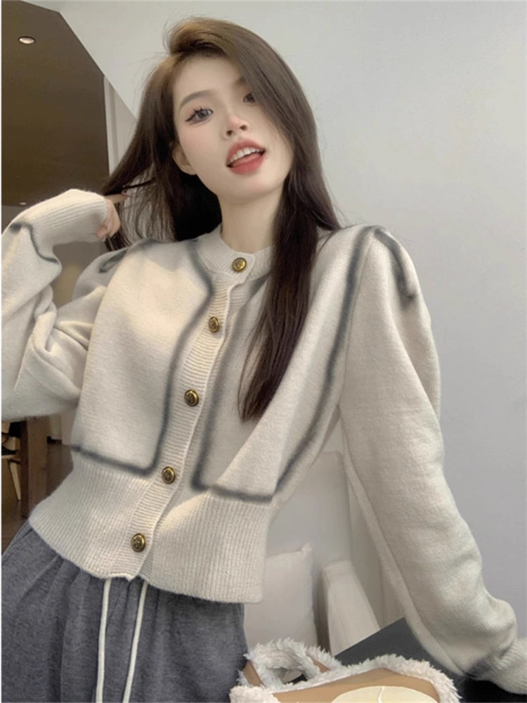 高级感超好看的毛衣女2026年春秋小众设计感别致宽松针织外套开衫,女装/女士精品,羊绒衫,淘宝优惠券,粉丝福利购,淘宝优惠卷