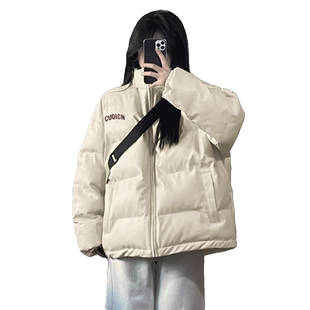 美式白色棉衣棉服女款冬季2026年新款爆款加厚保暖小个子棉袄外套
