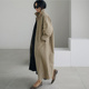韩版 工装 过膝长款 宽松春秋新款 气质流行休闲大衣潮 风衣外套女韩版
