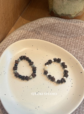 醒脑咖啡豆天然菩提手串小众时尚高级礼物高颜值手链