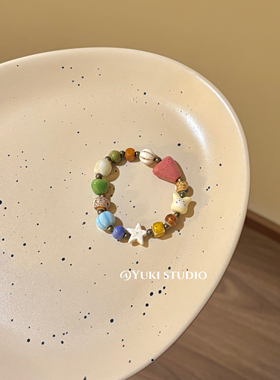 小精灵热销款景德镇陶瓷手链百搭可爱设计感卡通甜美手串