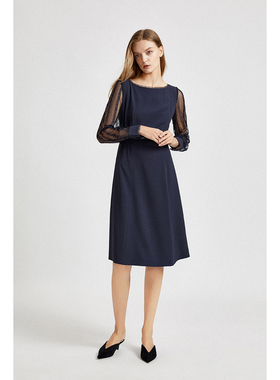 M.HITI锡瑅蕾丝拼接连衣裙S3L015N