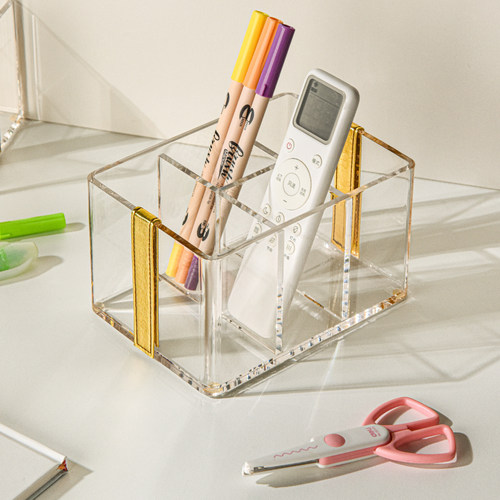 桌面收纳化妆品摆放遥控器置物架