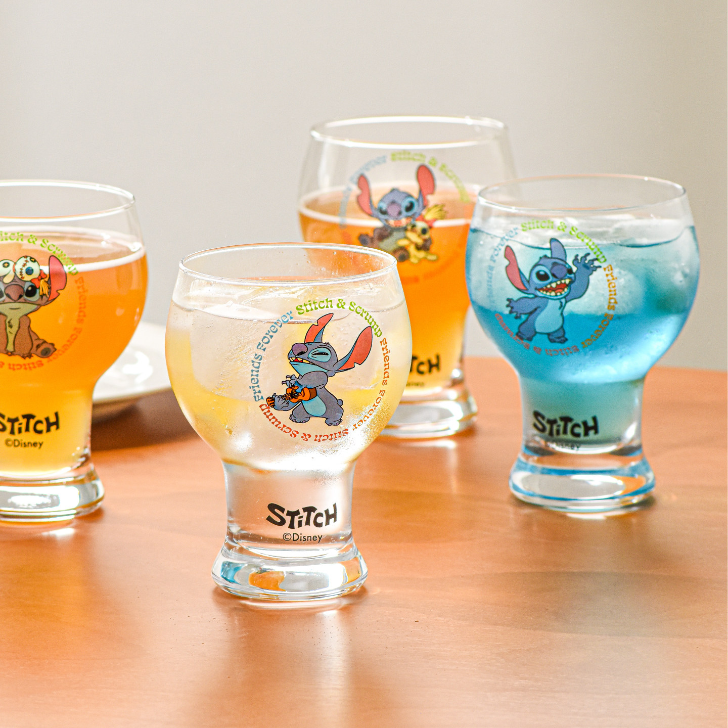 史迪奇啤酒杯礼盒高颜值卡通玻璃水杯果汁杯牛奶杯饮料杯聚会酒杯