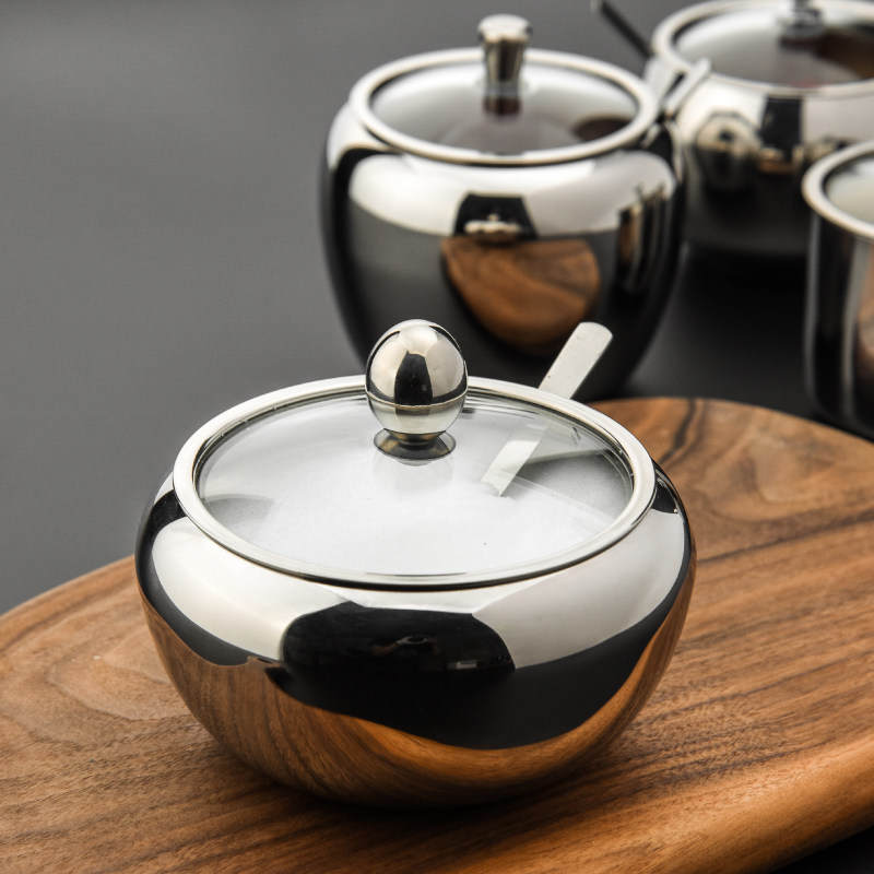 北欧调料盒家用调料罐子厨房佐料罐糖罐盐罐304不锈钢调味瓶创意|ruв категории кухня/посуда, кухонный Гаджет/кухня хранения, тарного хранения/кухня хранения посуды, приправы бутылки - от Buy2taobao.com для оказания профессиональной услуги покупки агента Taobao