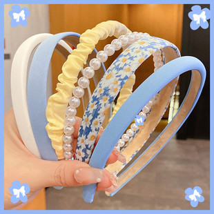 珍珠发箍女高级感压发头箍2025新款白色短发外出洗脸发卡头饰发饰