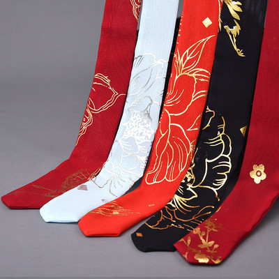 超仙雪纺烫金飘带古风发带少女汉服头饰丝带发绳古装配饰头绳发饰