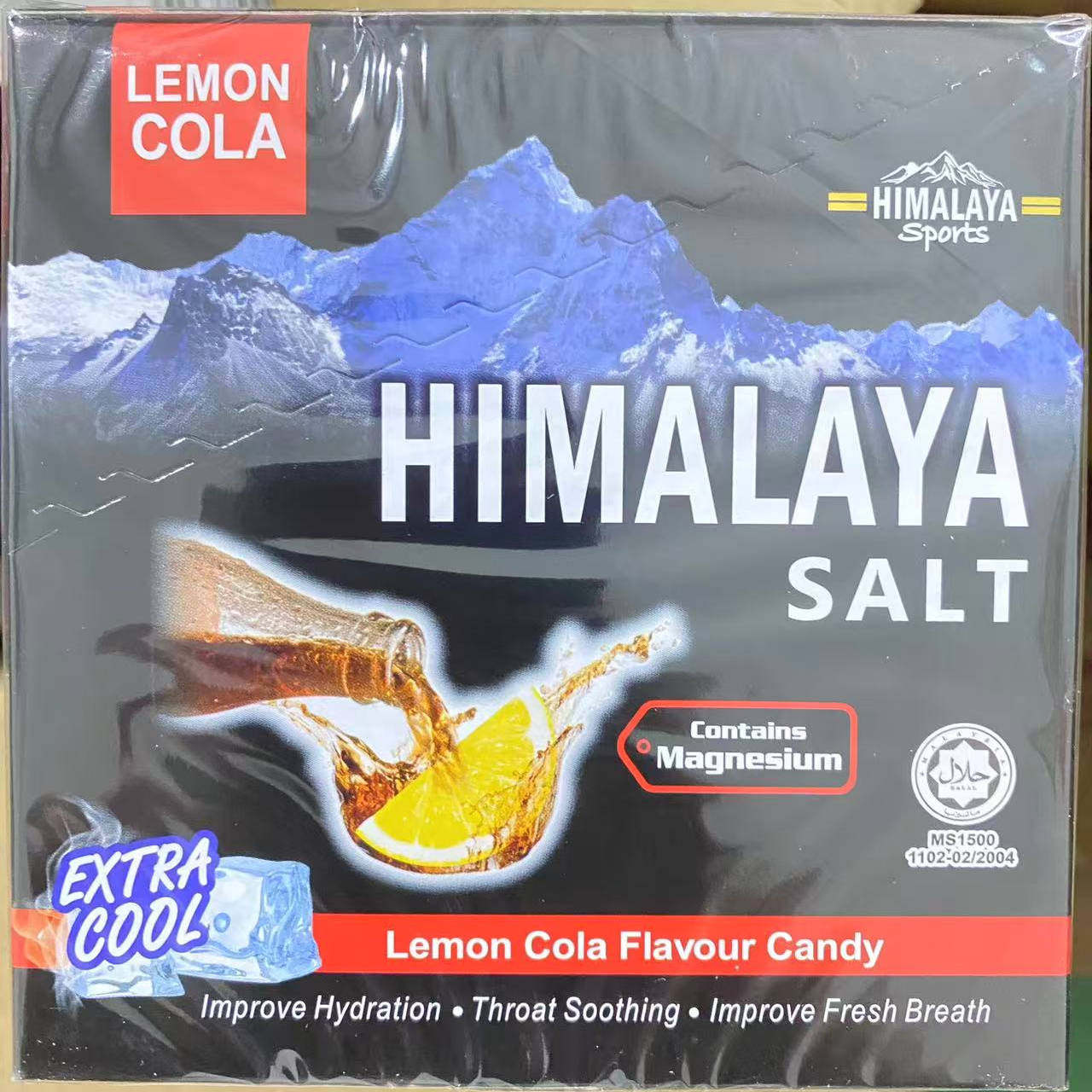 进口 马来西亚大马碧富牌可乐薄荷糖海盐润喉糖himalaya salt糖果