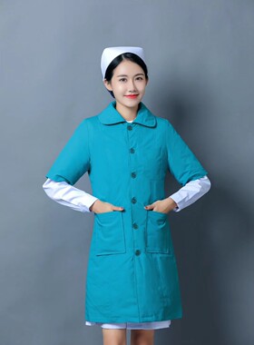樱花遇医生护士服袄加厚丝绵棉衣