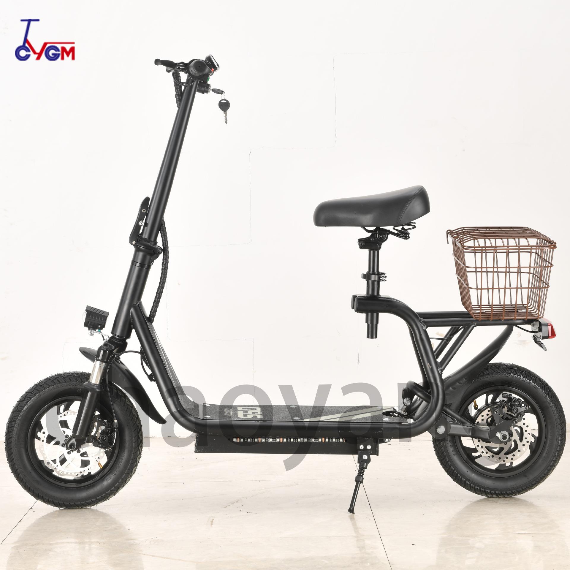 电动小哈雷48V500w800w成人便携铝合金锂电池城市代步电动滑板车