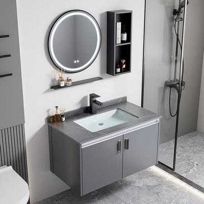 太空铝合金浴室柜组合酒店洗手盆陶瓷一体盆洗脸盆洗漱台池卫生间