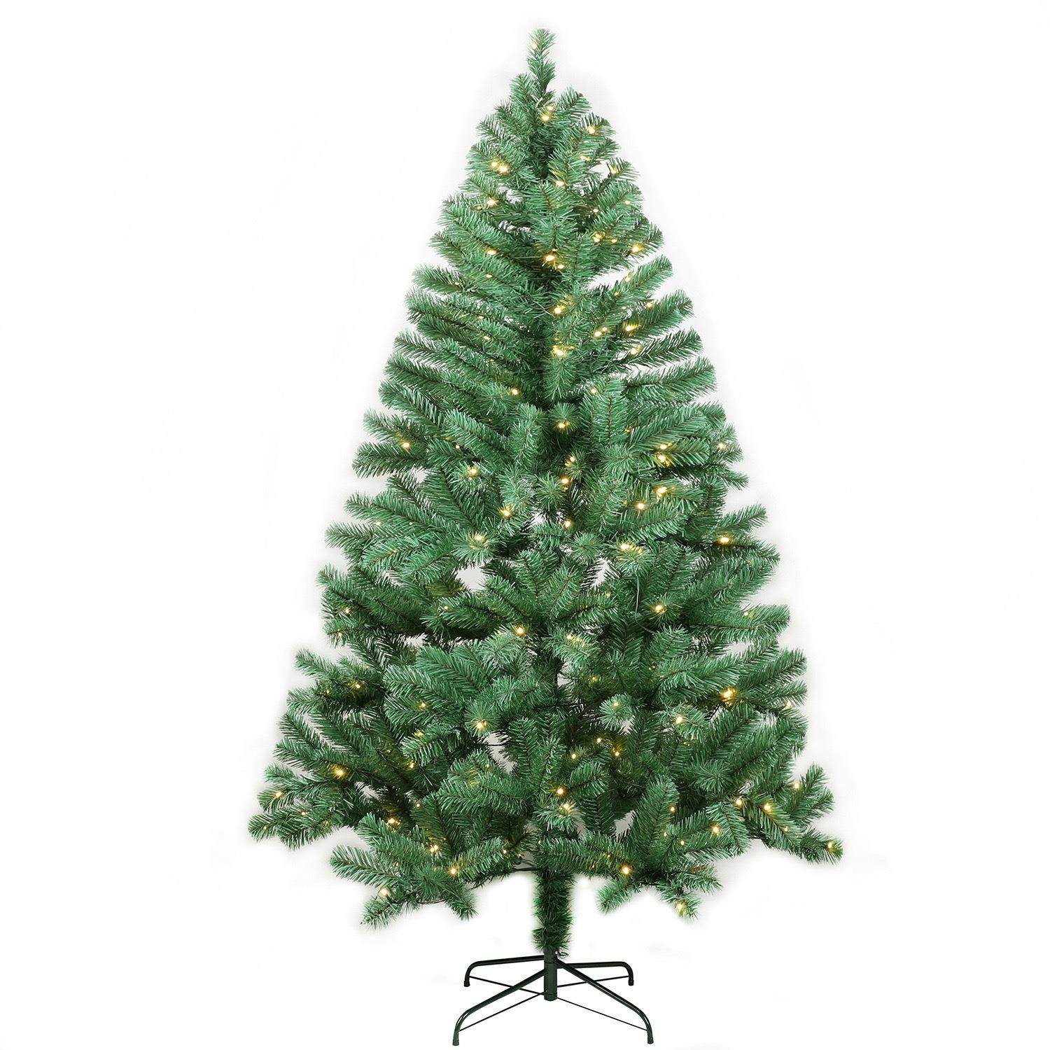 195cm 加灯PVC圣诞树圣诞节日装饰品LED发光灯商场大型加密圣诞树