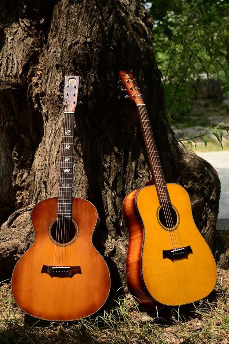 珍藏森格威 森氏 悦己 春秋 单板民谣吉他 正品全新 全国防伪