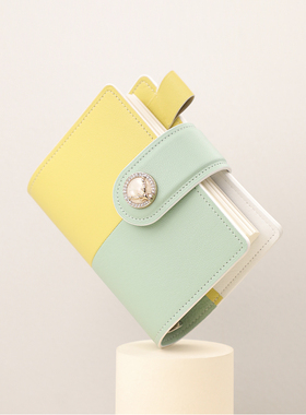 【独家发售】LALENTO活页手账本A7意大利羊元气清新拼色真皮笔记