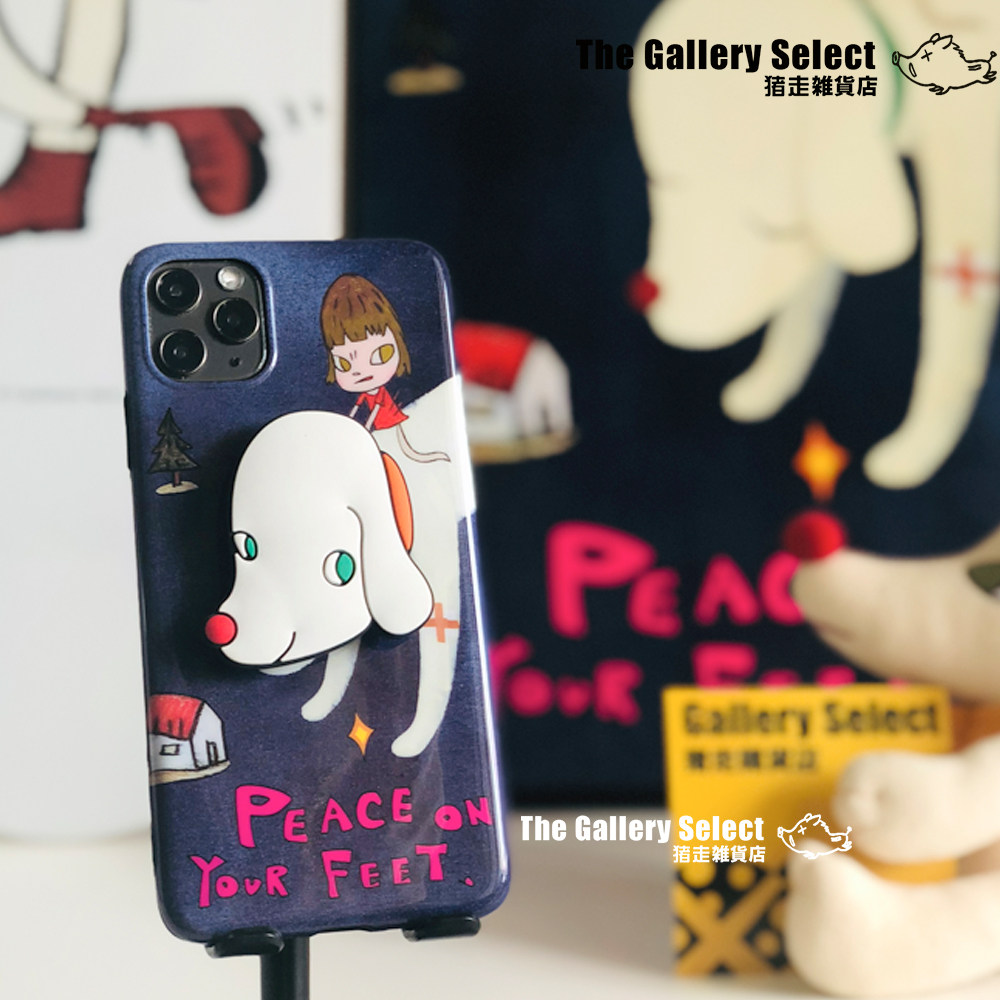 原创设计奈良美智手机壳适用iPhone12Pro11Xmax8狗狗支架日本潮牌