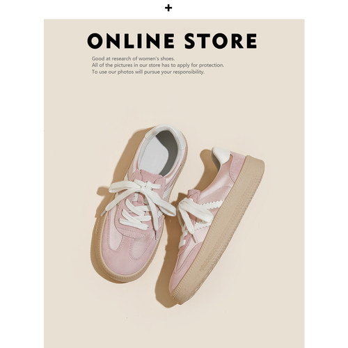 春季新款百搭厚底学院风休闲板鞋