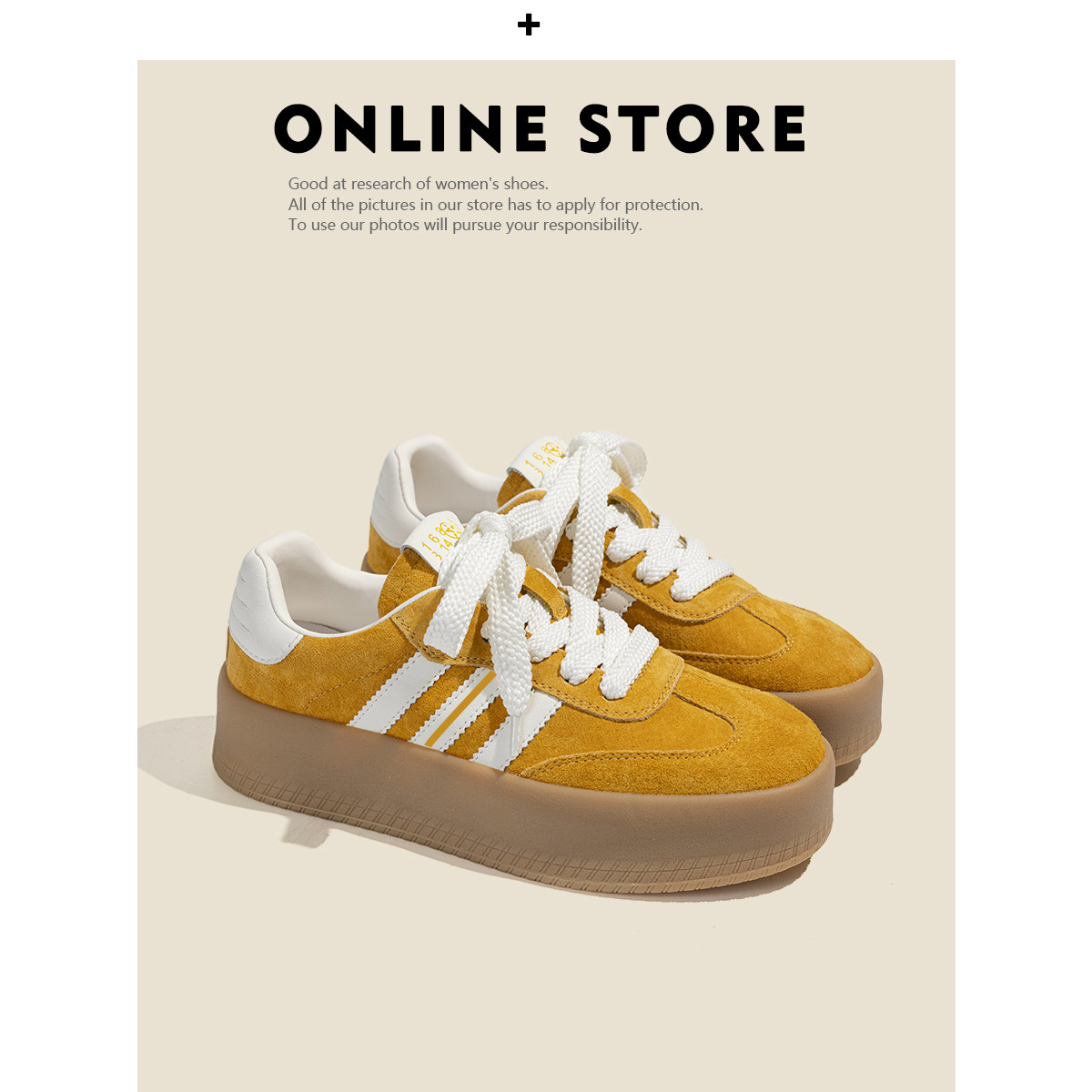 老师傅手工定制真皮厚底德训鞋女运动休闲阿甘鞋复古百搭板鞋单鞋