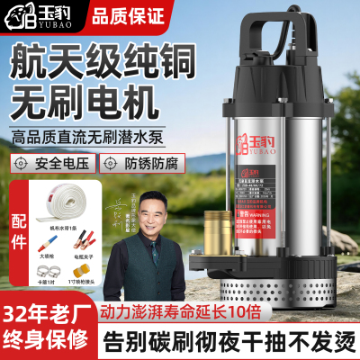 无刷直流潜水泵玉豹304不锈钢