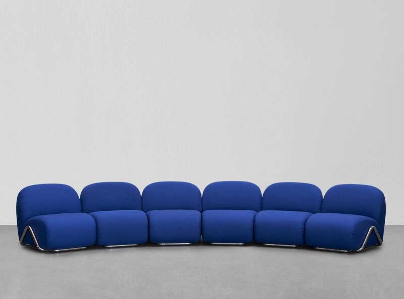 简艺设计师家具可变形异型模块化布艺沙发大堂客厅组合沙发椅躺椅