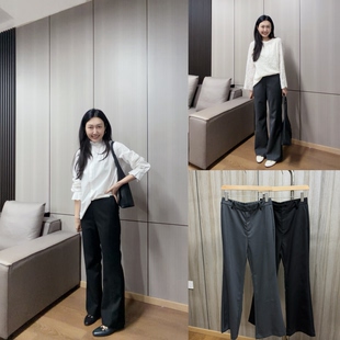 裤 西装 城29922半松紧腰微喇裤 丽