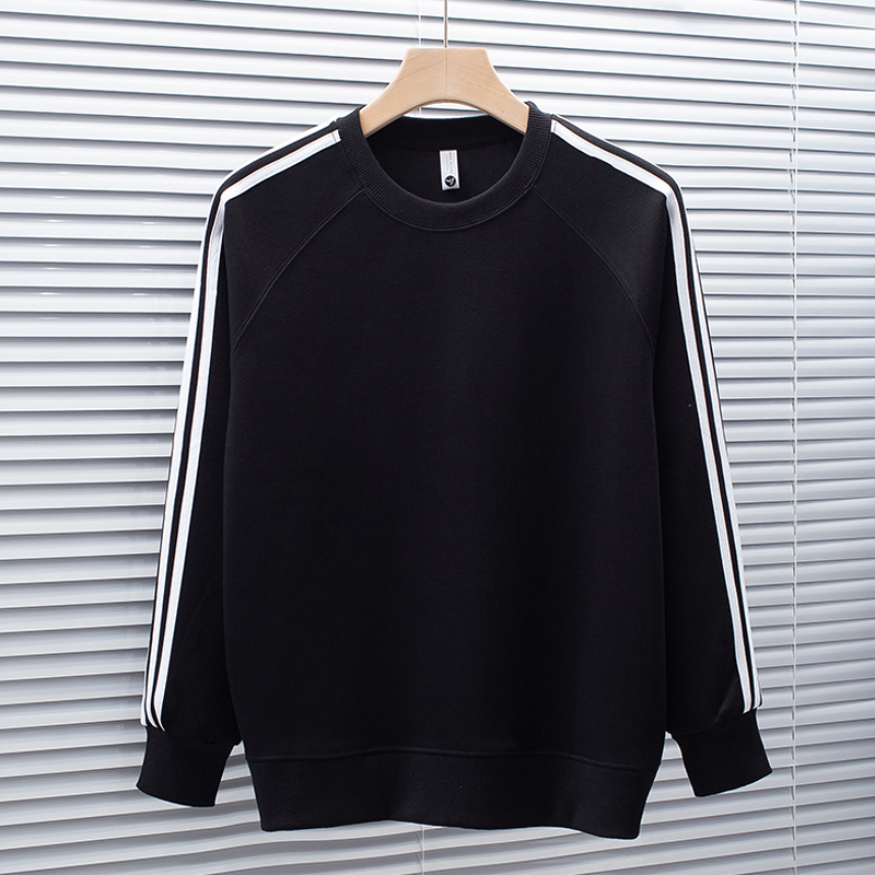 运动三道杠打底衫卫衣