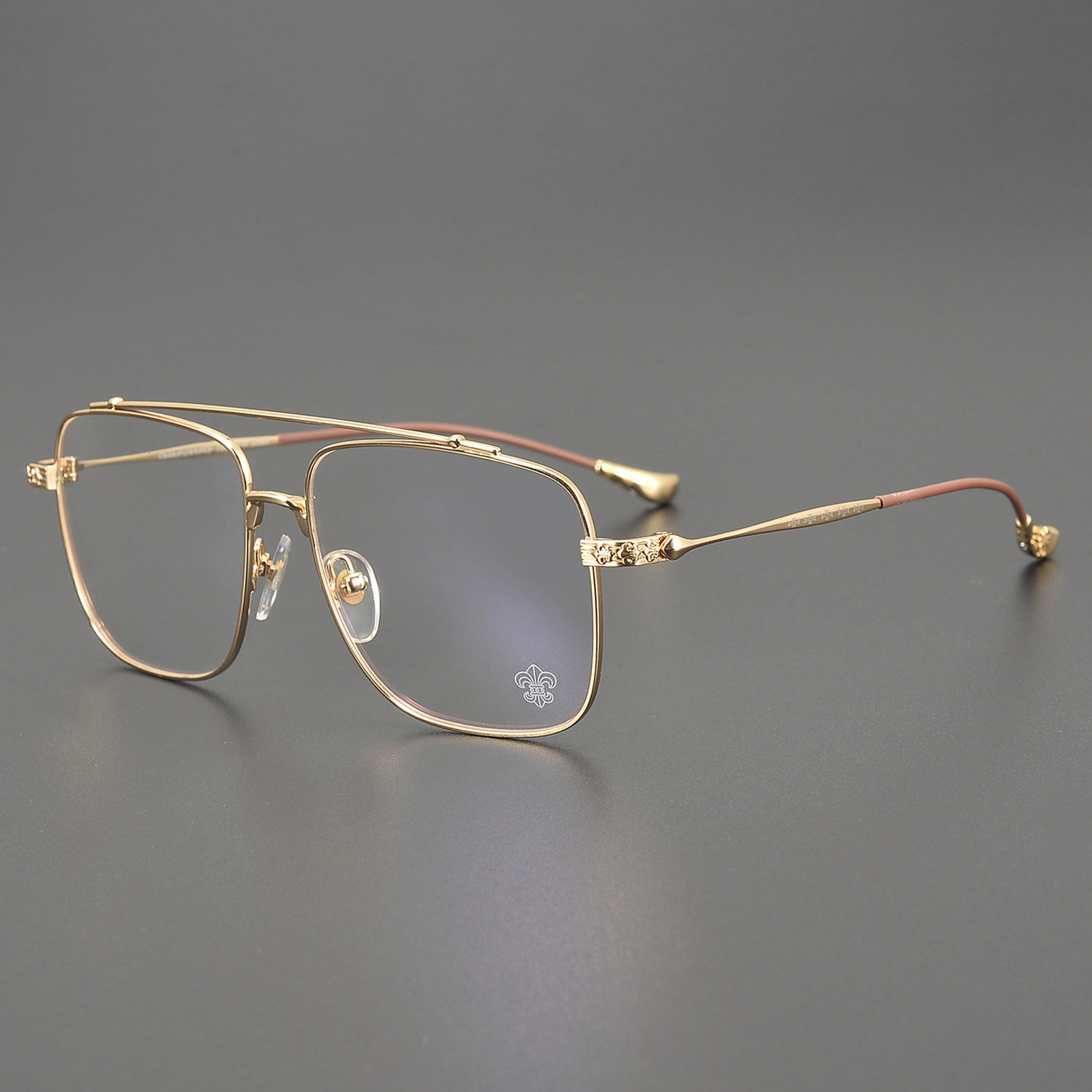 大脸大框全框钛金属男女款光学近视眼镜框时尚潮流素颜眼镜CH8021