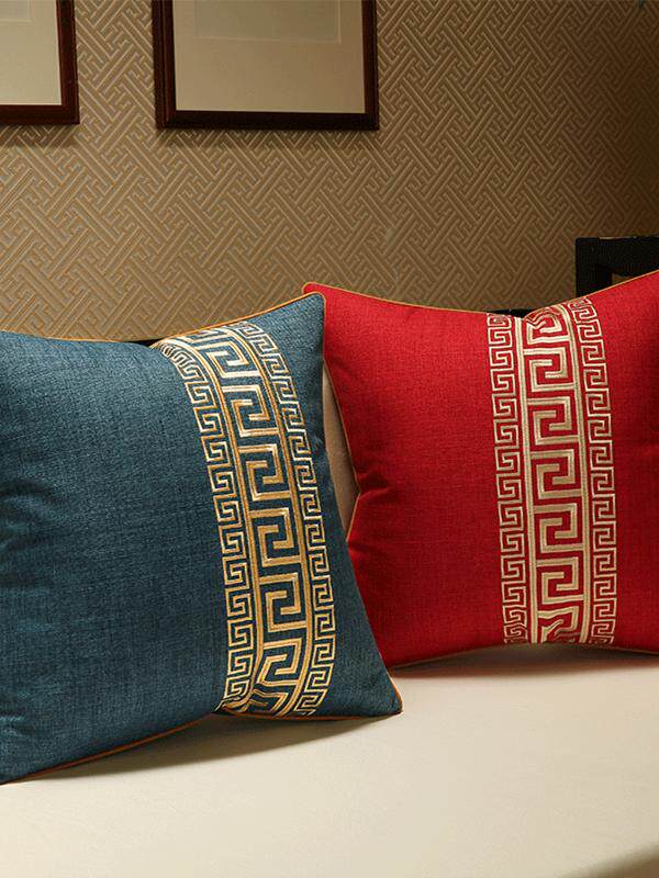 新中式现代抱枕靠垫中国风沙发客厅床头靠包大号靠枕腰枕含芯靠垫