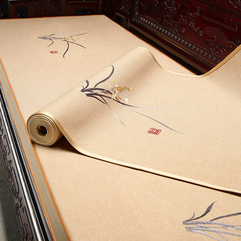 中式红木沙发坐垫套高档扶手巾罗汉床沙发巾实木沙发垫靠背巾定制