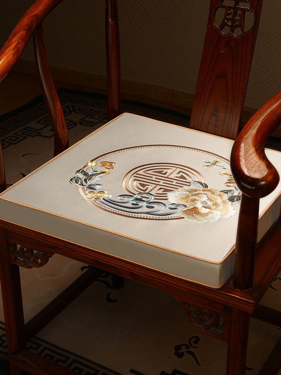 椰子棕靠垫中国红木椅子靠垫加厚硬化实木沙发靠垫，圆椅，茶椅靠