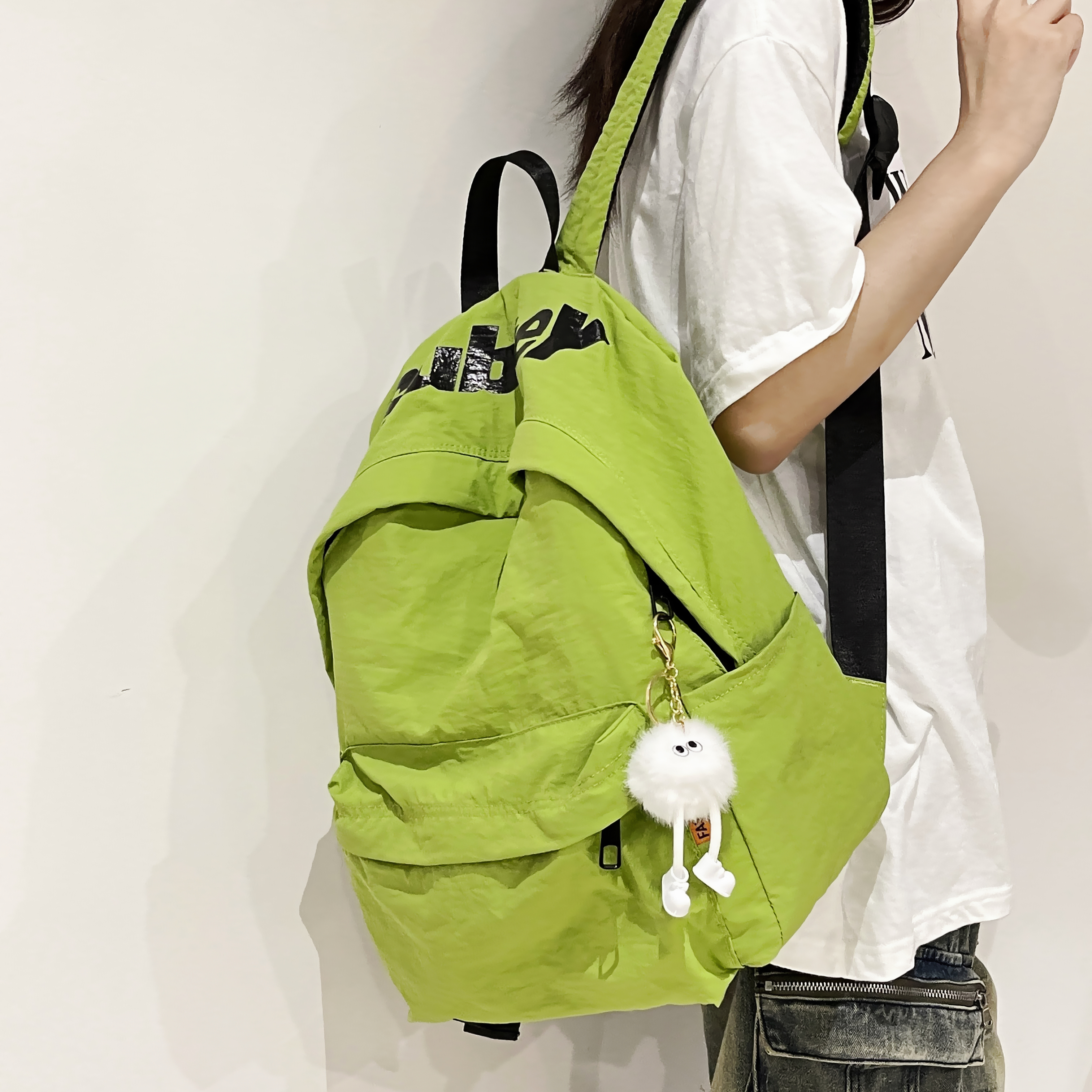 韩系大容量防水双肩背包百搭书包