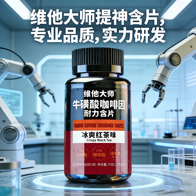 维他大师高因咖啡片学生上课学习备考加班熬夜司机开车提神含片 - 实物图