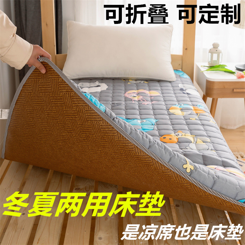 冬夏两用床垫冰丝凉席软垫家用定制尺寸60x160x70x170x80x180x90 床上用品 床垫/床褥/床护垫/榻榻米床垫 原图主图