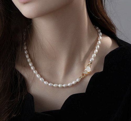 新款双爱心吊坠项链女款轻奢小众高级感锁骨链百搭毛衣链配饰挂件