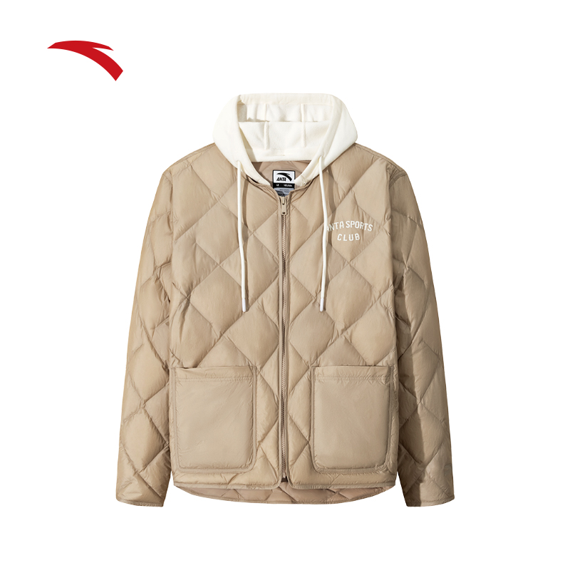 安踏轻薄短款羽绒服女士冬季新款保暖休闲棉服外套上衣162548905