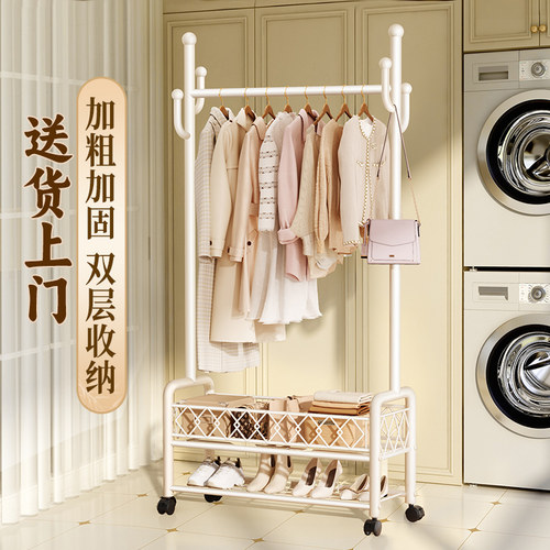 落地可移动双层收纳加厚加粗