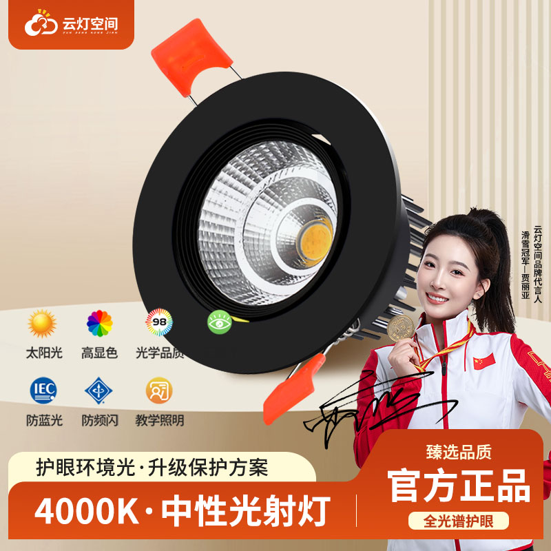 优选店铺中性光嵌入式小山丘射灯