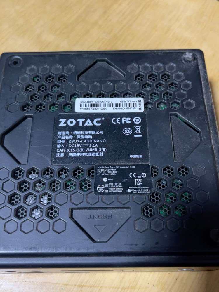 索泰zotacmini迷你主机CI320