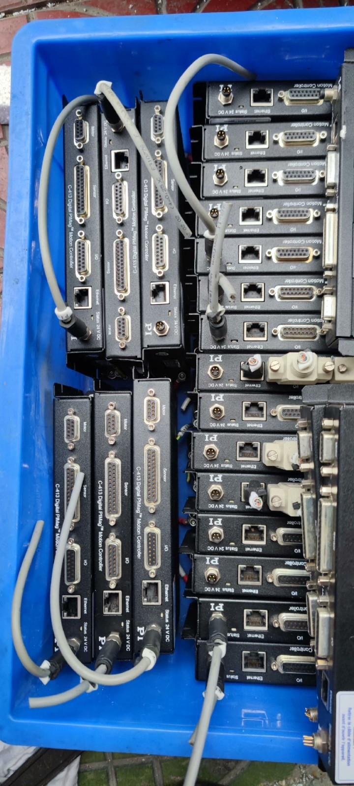 德国PI音圈电机伺服控制器C-413K009,二手拆机配套.