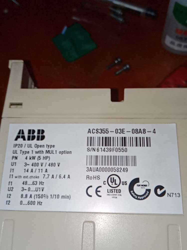 AB变频器四千瓦ACs355一03E一08A8一4闲置不用包