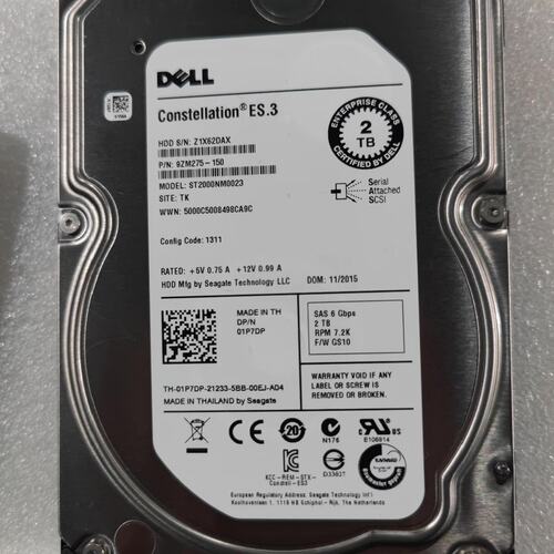 Dell/戴尔 01P7DP ST2000NM0023 S(议价）