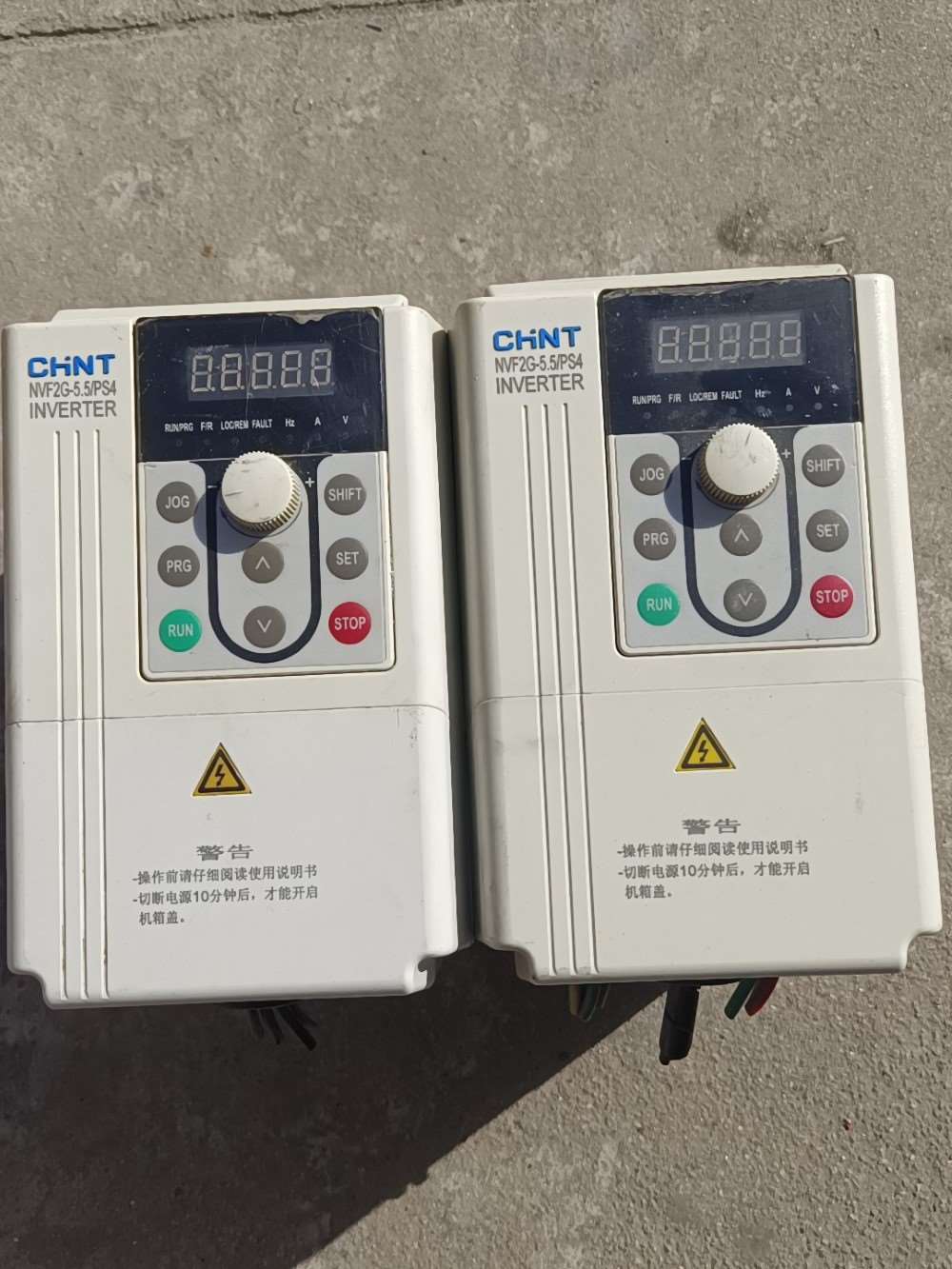 NVF2G-5.5/PS4正泰变频器,55千瓦,拆机机器,