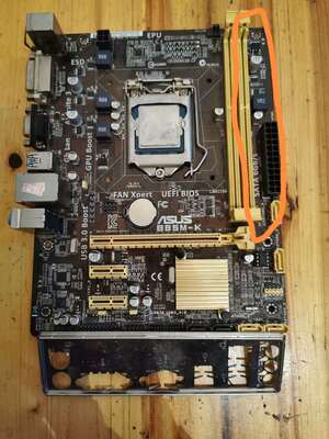 拆机华硕B85M-K+i54430处理器板U一起便宜处