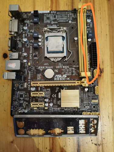 拆机华硕B85M-K+i54430处理器板U一起便宜处